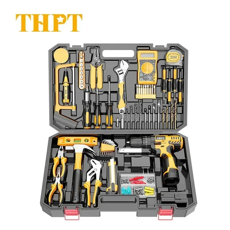 Hardware power combo kit cordless herramientas drill machine set other hand wrench Tool Box Set tools kit tool sets