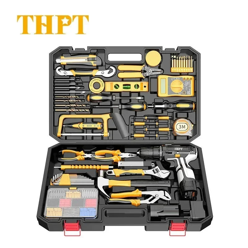 Hardware power combo kit cordless herramientas drill machine set other hand wrench Tool Box Set tools kit tool sets